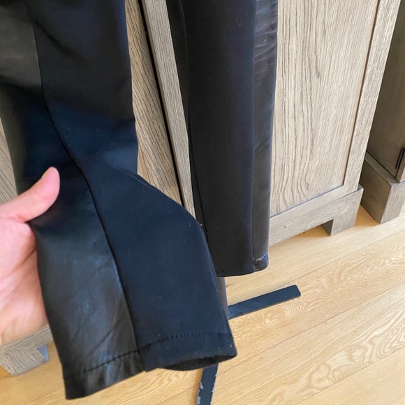 Rebecca Taylor Stretch Leggings- Leather contrast - Picture 8 of 9